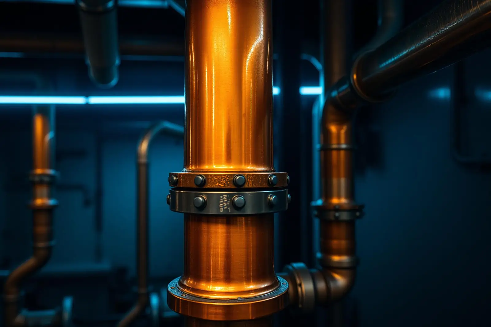 Industrial plumbing pipes